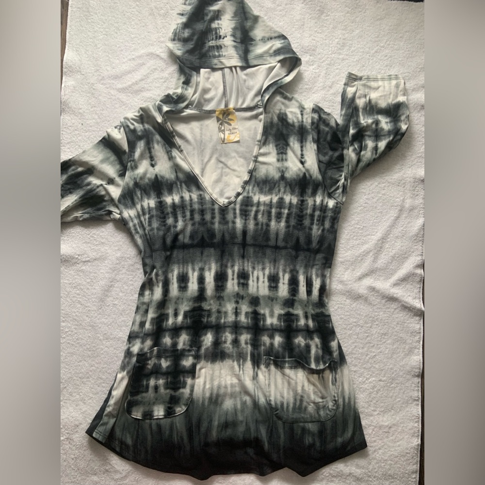 Beach cover up hoodie